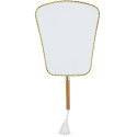 Pai Pai de poliéster branco e alça de bambu estilo asiático para eventos