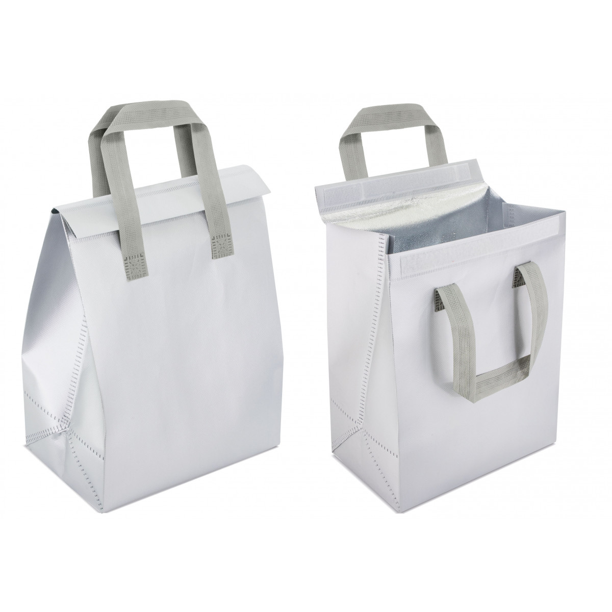 Bolsa térmica prateada