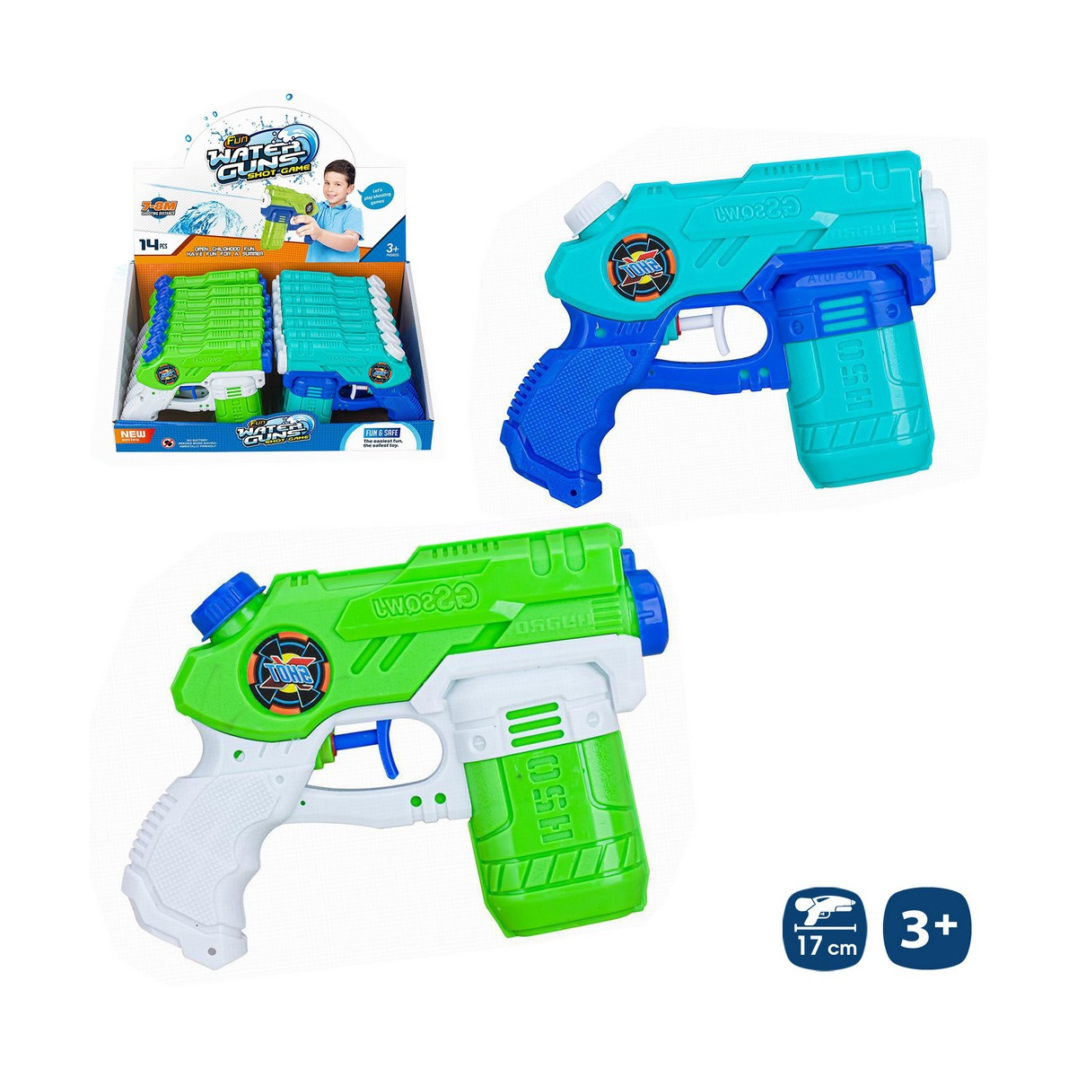 Pistola de água com carregador de água