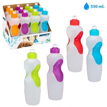 Botella para água capacidade 550 ml com bico para detalhes