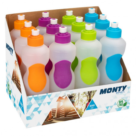 Botella para água capacidade 550 ml com bico para detalhes