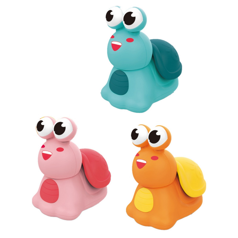 Caracóis coloridos com movimento por pressão para detalhes