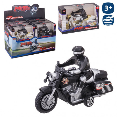 Moto de polícia para crianças de fricção