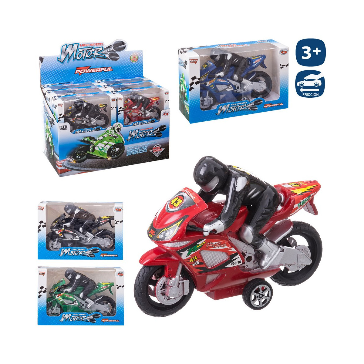 Moto de corrida para crianças