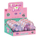 Contas coloridas para fazer pulseiras de meninas em caixa individual