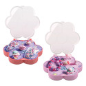 Contas coloridas para fazer pulseiras de meninas em caixa individual