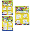 Figuras de gesso com tintas para crianças