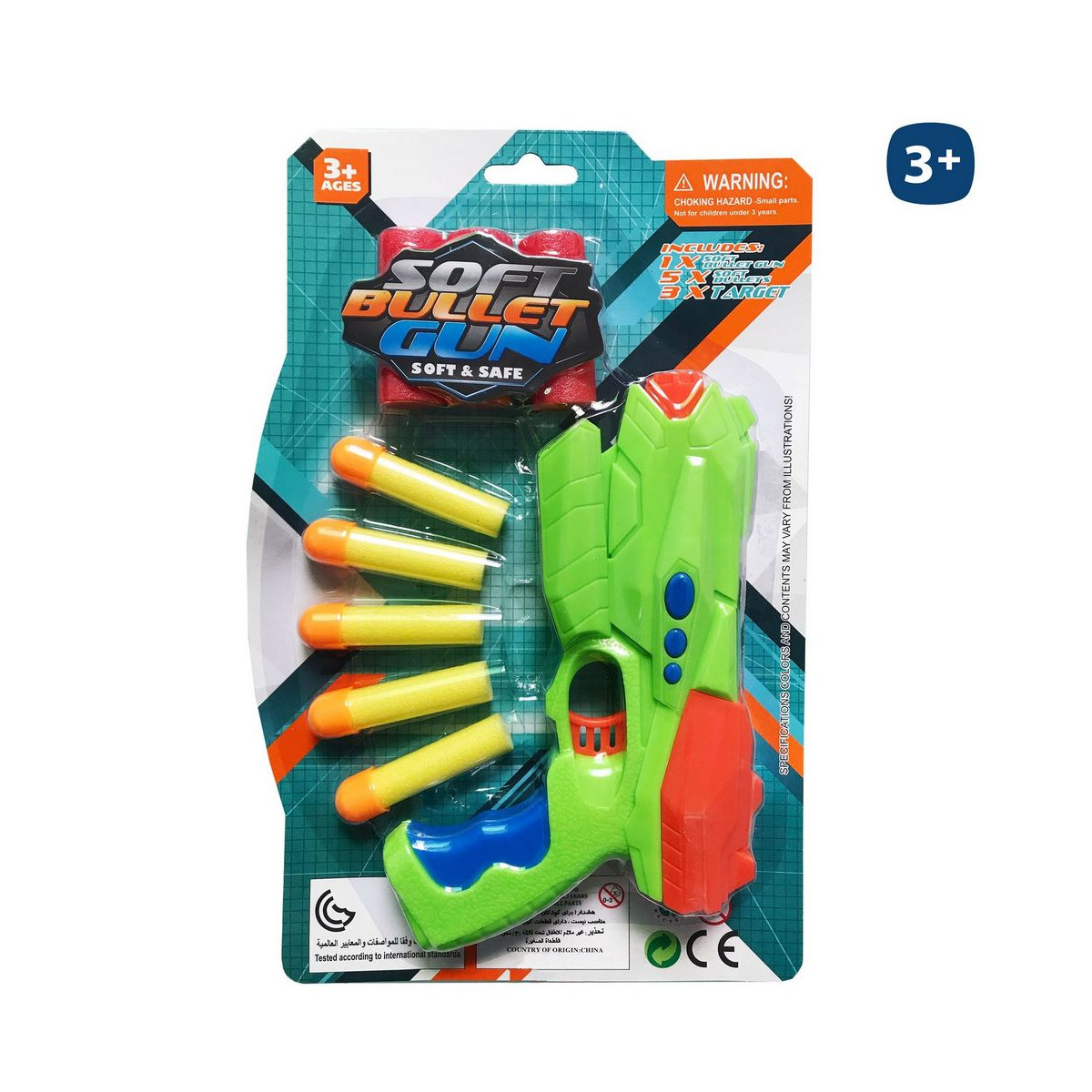 Pistola lança dardos infantil