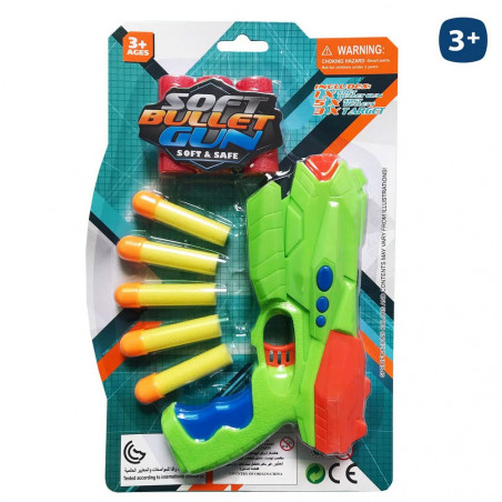 Pistola lança dardos infantil