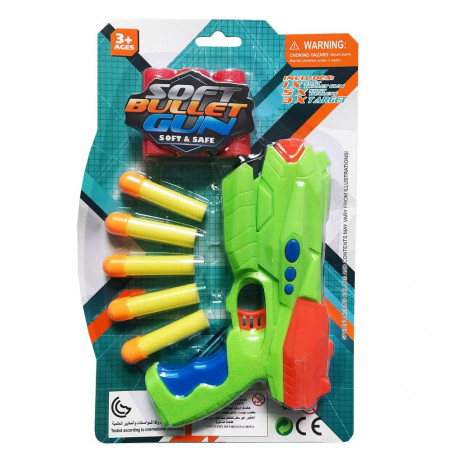 Pistola lança dardos infantil