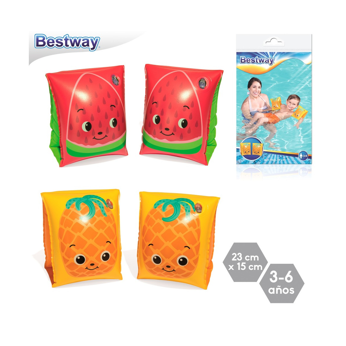 Braçadeiras de natação infantil