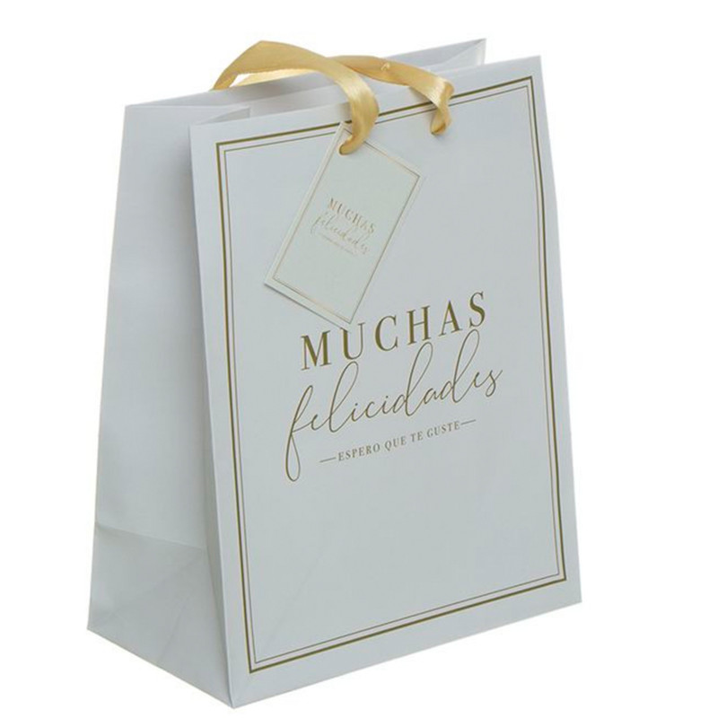 Saco de papel m felicidades
