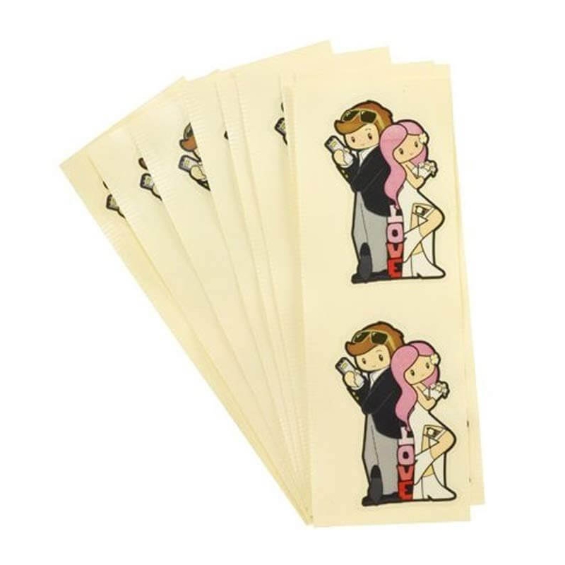 Namorados adesivos mr & mrs love