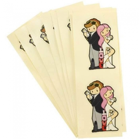 Namorados adesivos mr & mrs love
