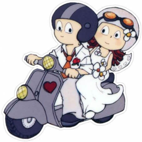 Adesivos de casamento