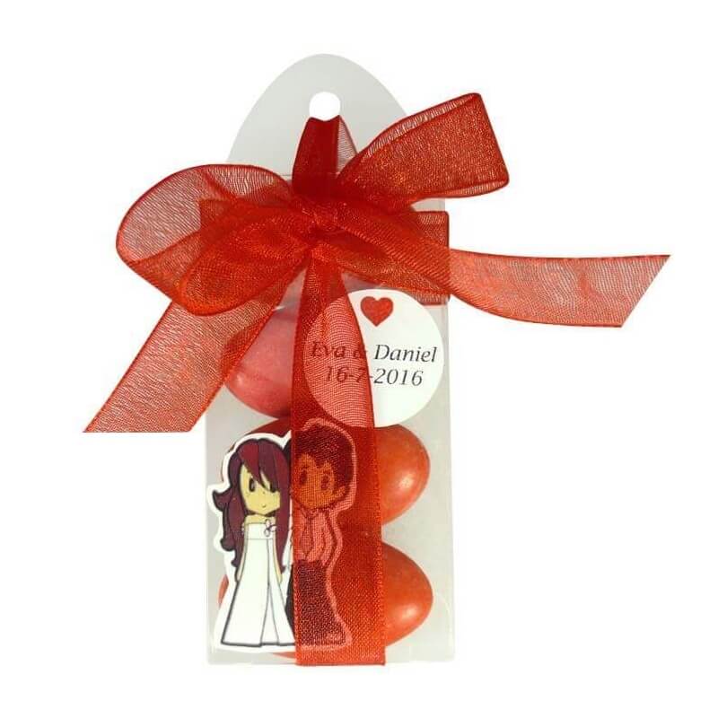 Presente de chocolate personalizado para casamentos