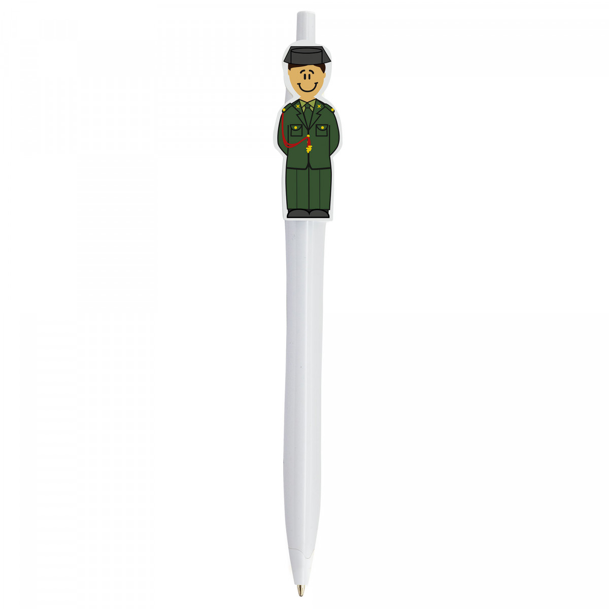 Caneta com figura de Guarda Civil para presentear