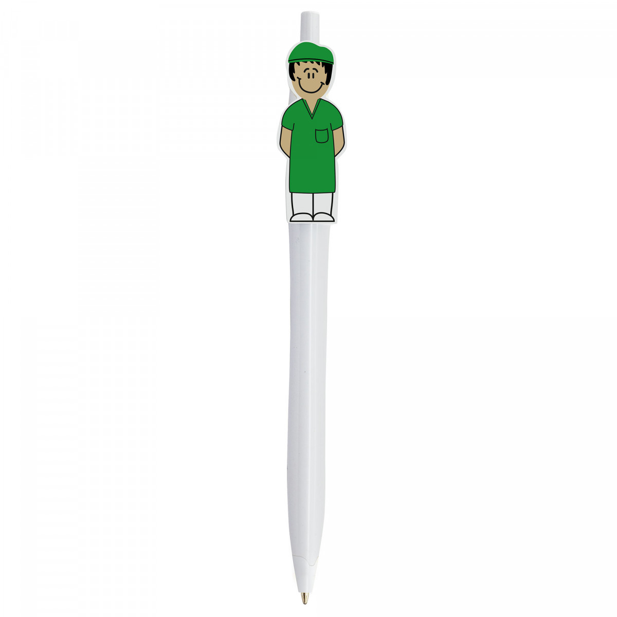 Caneta com figura de enfermeiro para presentear