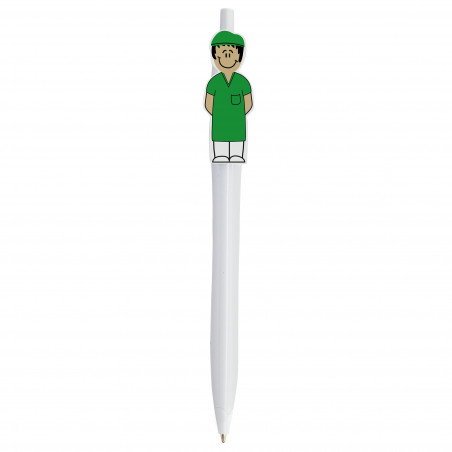 Caneta com figura de enfermeiro para presentear