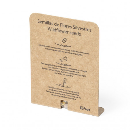 Cápsula de sementes personalizada para lembrancinhas de casamento