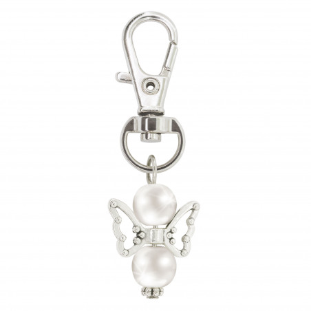 Chaveiro anjo da guarda com adesivo personalizado para batismo