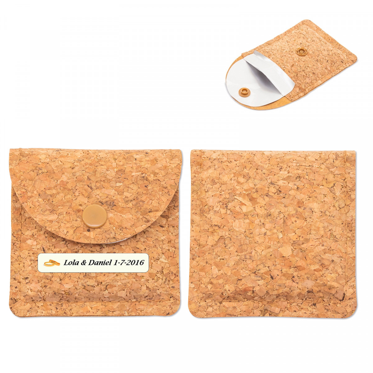 Cinzeiro de bolso personalizado para lembrancinhas de casamento