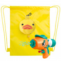 Pistola de água em mochila com forma de pato dobrável para detalhes
