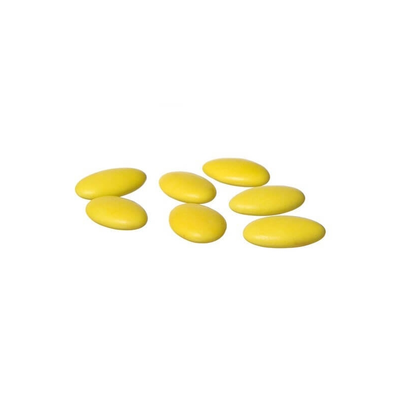 Bombons de chocolate amarelo