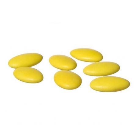 Bombons de chocolate amarelo