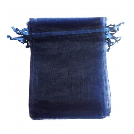 Bolsa De Organza Marinha 13 X 17