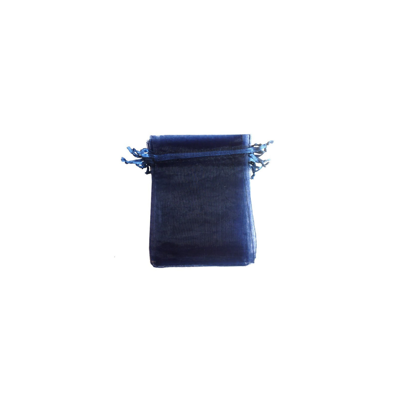 Saco de organza azul marinho 7 x 10