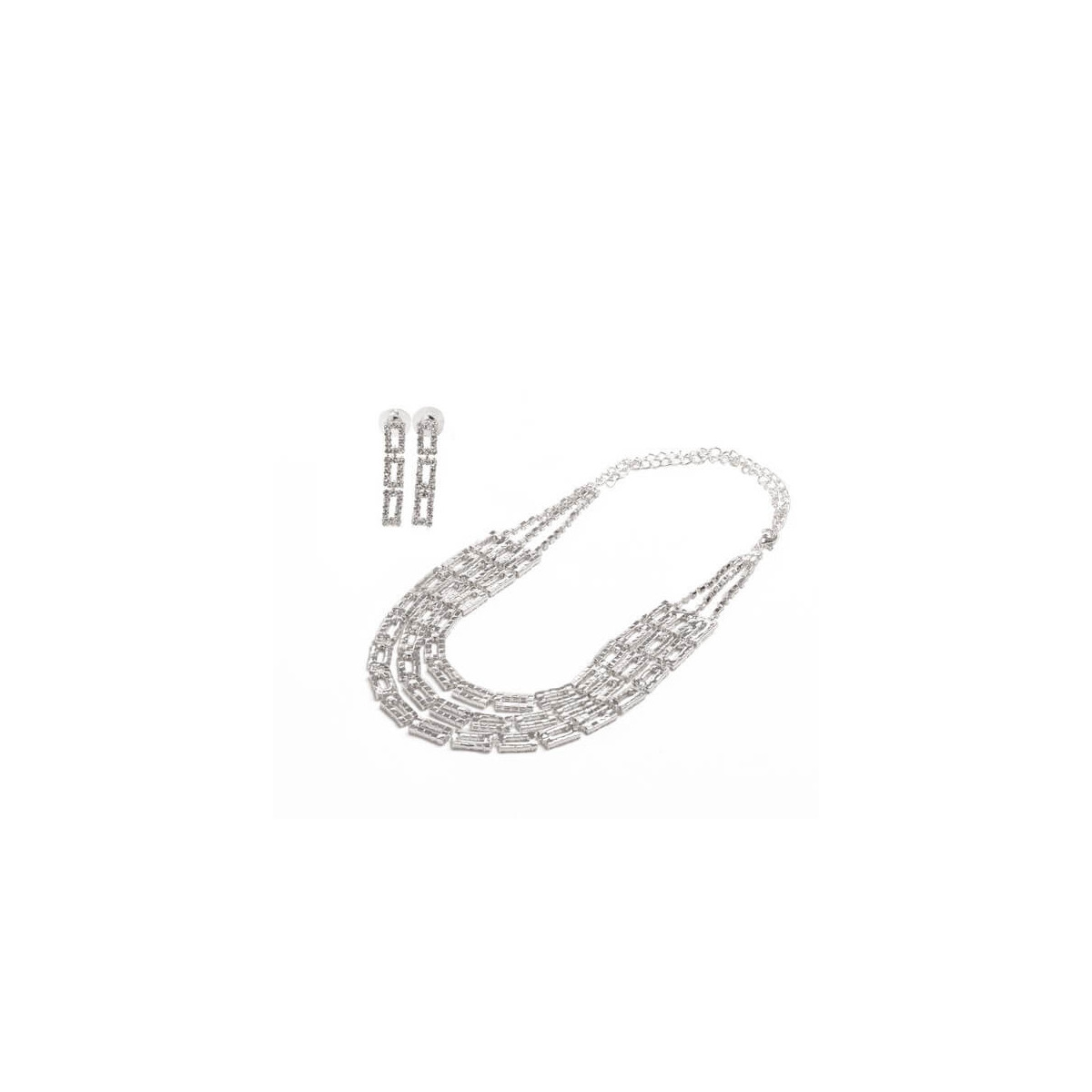 Conjunto gargantilha brincos noiva