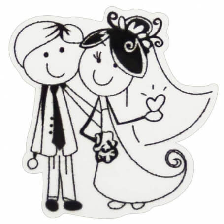 Adesivos de casamento