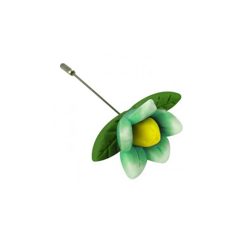 Pin flor fimo