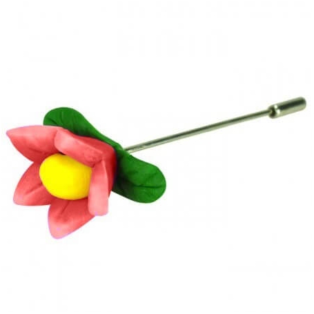 Pinos de flores Fimo