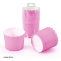 Formas para cupcakes rosa Pacote com 12 unidades