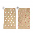 Sobres de papel kraft 4 unidades para Natal 20x30 minimalista