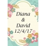 Adesivo de casamento personalizado Um toque especial
