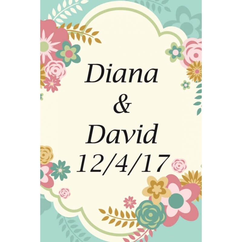 Adesivo de casamento personalizado Um toque especial