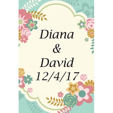 Adesivo de casamento personalizado Um toque especial