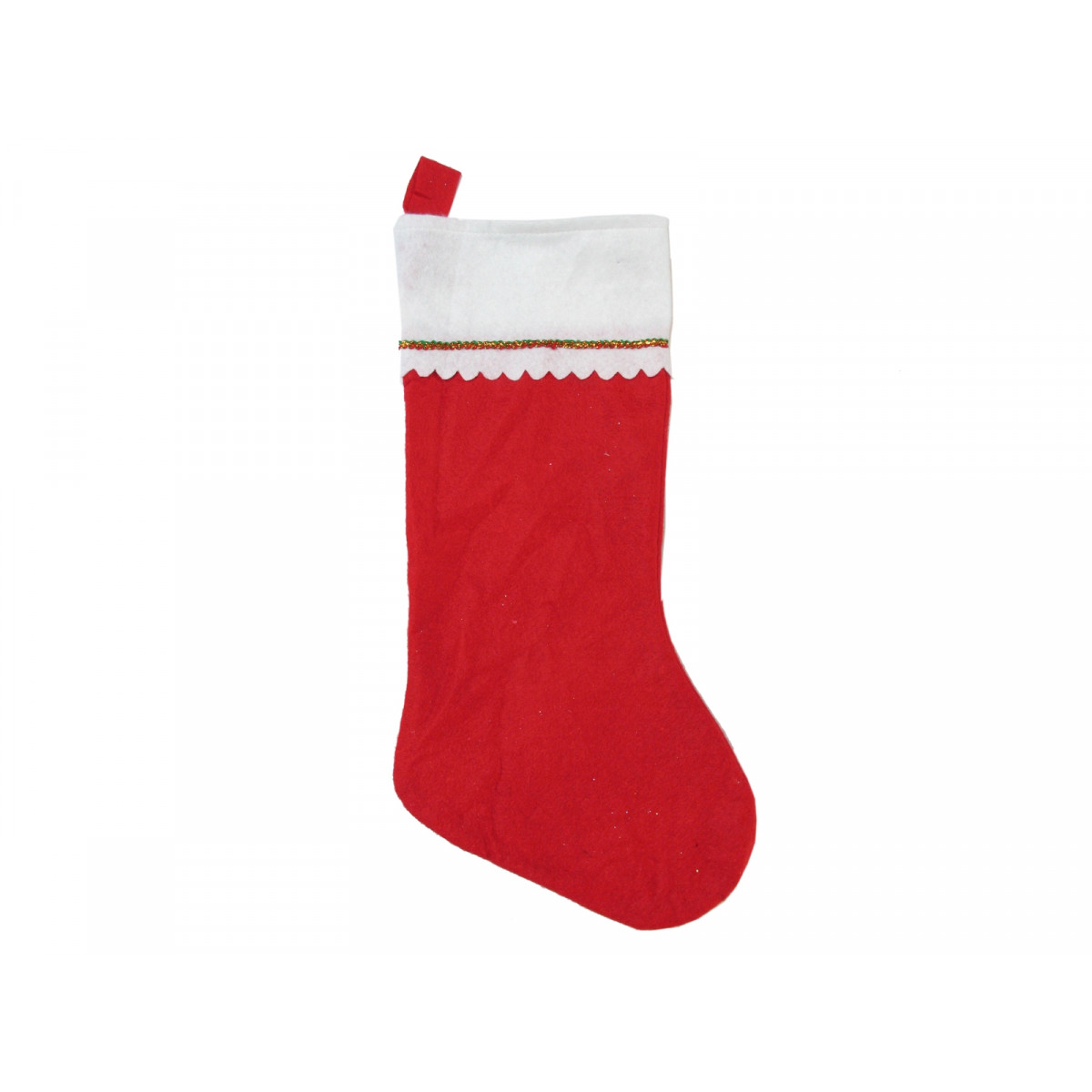 Meia vermelha pendurada decoração Natal para decorar