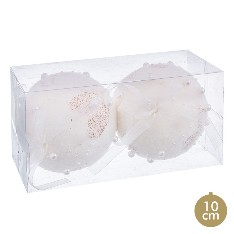 Bolas de pérolas penduradas para árvore de Natal decoração