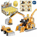 Blocos de construção guindastes de brinquedo em ovo misterioso