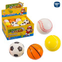 Bola de foam estilo esportes para jogar ou antistress