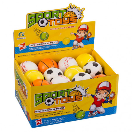 Bola de foam estilo esportes para jogar ou antistress
