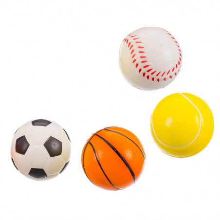 Bola de foam estilo esportes para jogar ou antistress