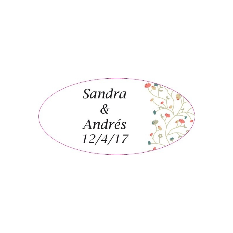 Adesivos de flores para decoração