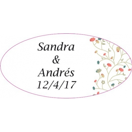 Adesivos de flores para decoração