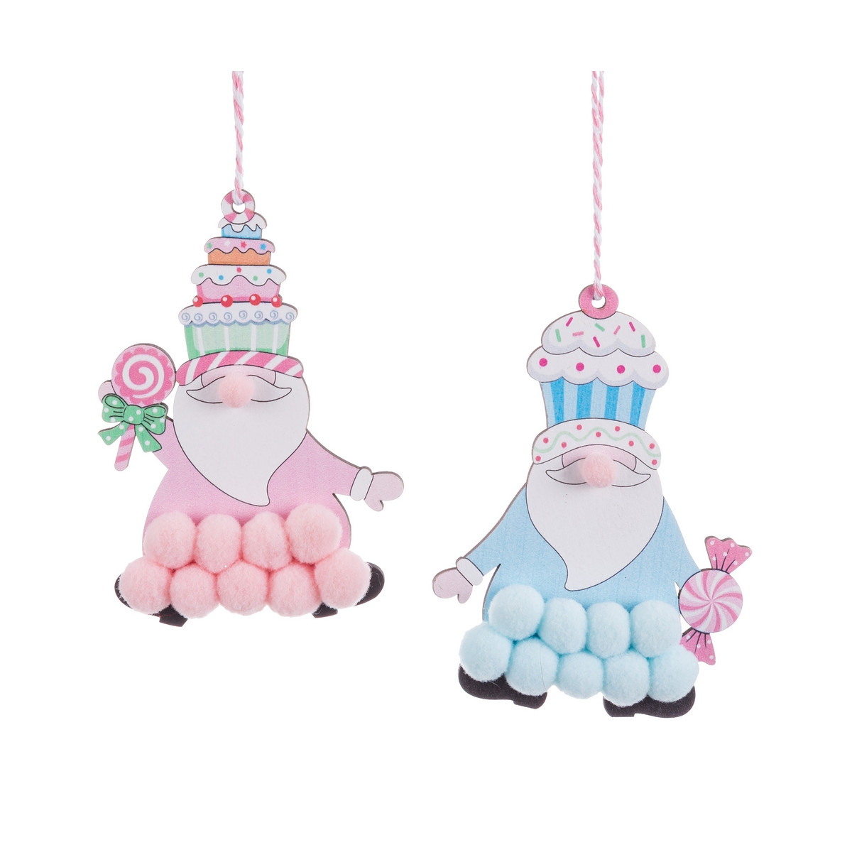 Colgante de madeira divertido para árvore de Natal