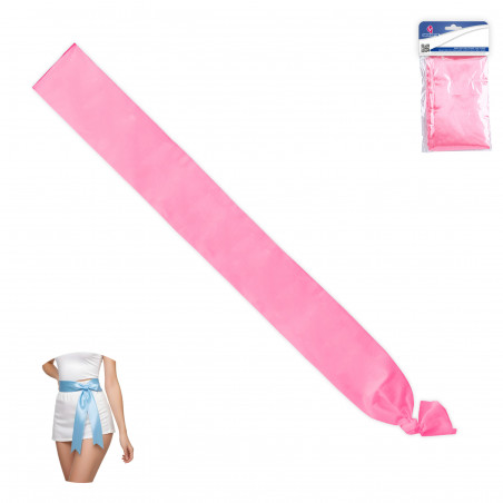 Faixa lisa cor rosa 200x9cm para celebrações